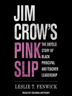 cover image of Jim Crow's Pink Slip